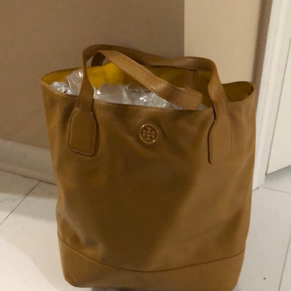 Tory Burch Tan Leather Tote Bag